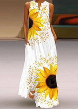 Load image into Gallery viewer, Casual Rainbow V Neck Print Robe Dresses Summer