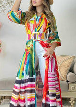 Load image into Gallery viewer, Chic Colorblock Peter Pan Collar Print Cotton Shirts Dresses Spring