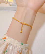 Load image into Gallery viewer, Chic Gold Ancient Gold Cloisonne Floral Charm Bracelet