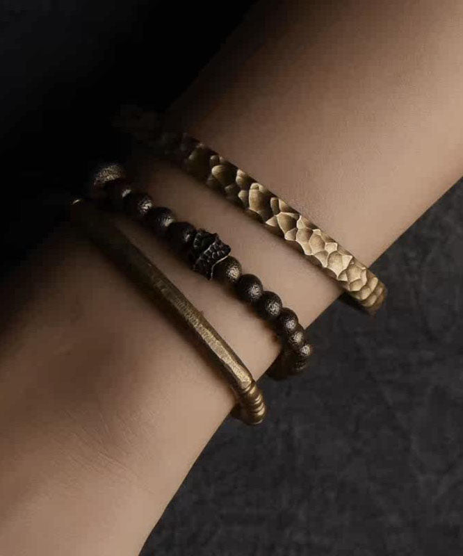 Chic Handmade Copper Bead Unisex Bangles