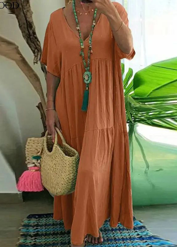Chic Lake Green Oversized Patchwork Cotton Beach Dress Summer
