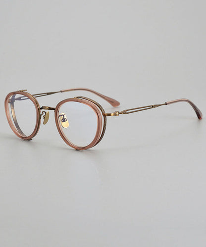 Chic Metal Color-Changing Round Frame Unisex Reading Glasses