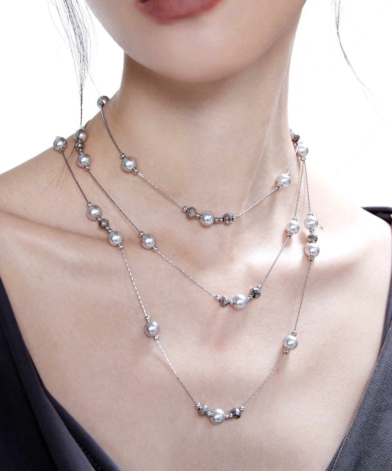 Chic Pearl Multiple Ways To Wear Copper Necklace