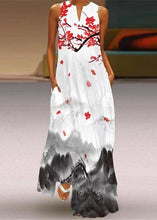Load image into Gallery viewer, Chic Pink Print Pockets Vacation Maxi Dresses Summer