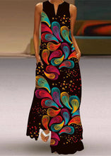 Load image into Gallery viewer, Chic Pink Print Pockets Vacation Maxi Dresses Summer