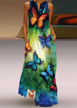 Load image into Gallery viewer, Chic Pink Print Pockets Vacation Maxi Dresses Summer