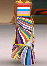 Load image into Gallery viewer, Chic Pink Print Pockets Vacation Maxi Dresses Summer