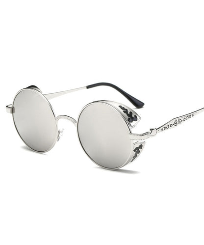Chic Punk Round Women's Polarized Sunglasses Dazzling Colors