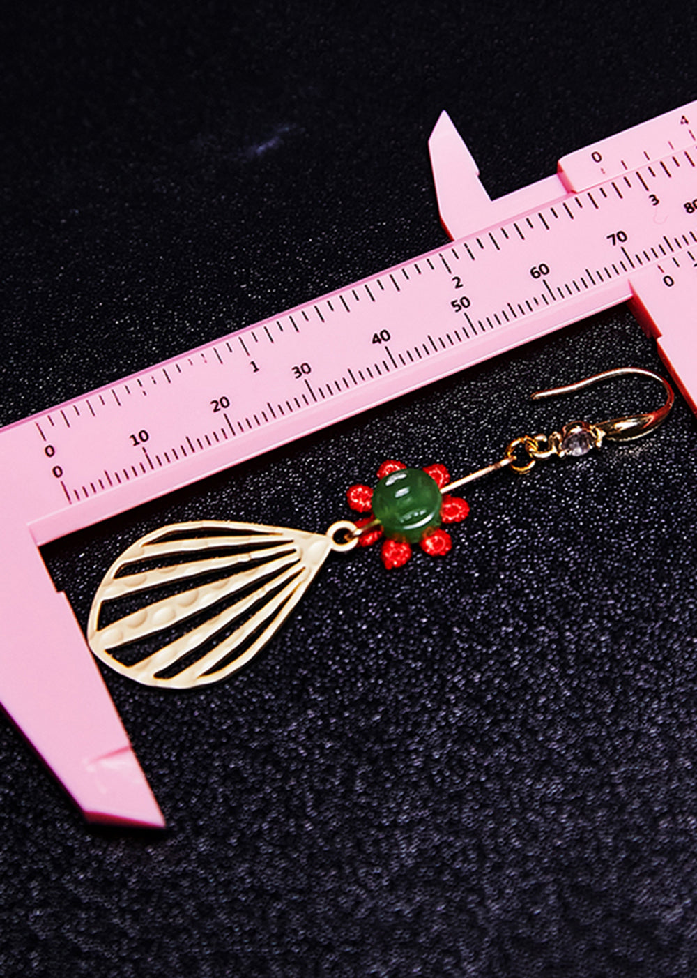 Chic Sector Gilding Fine Sunflower Jade Drop Earrings