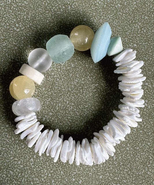 Chic Versatile Vacation Style Shell Dopamine Bracelet