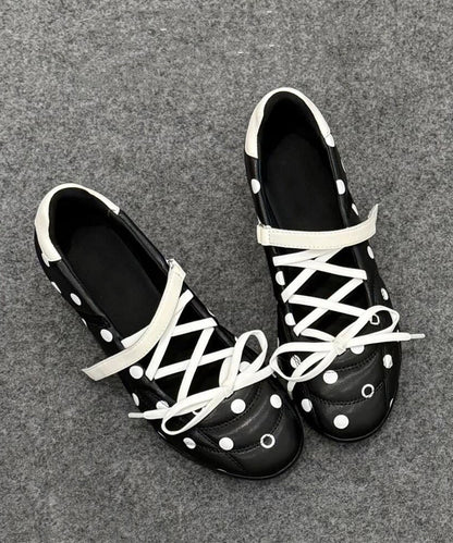 Chic White Faux Leather Lace Up Splicing High Heels