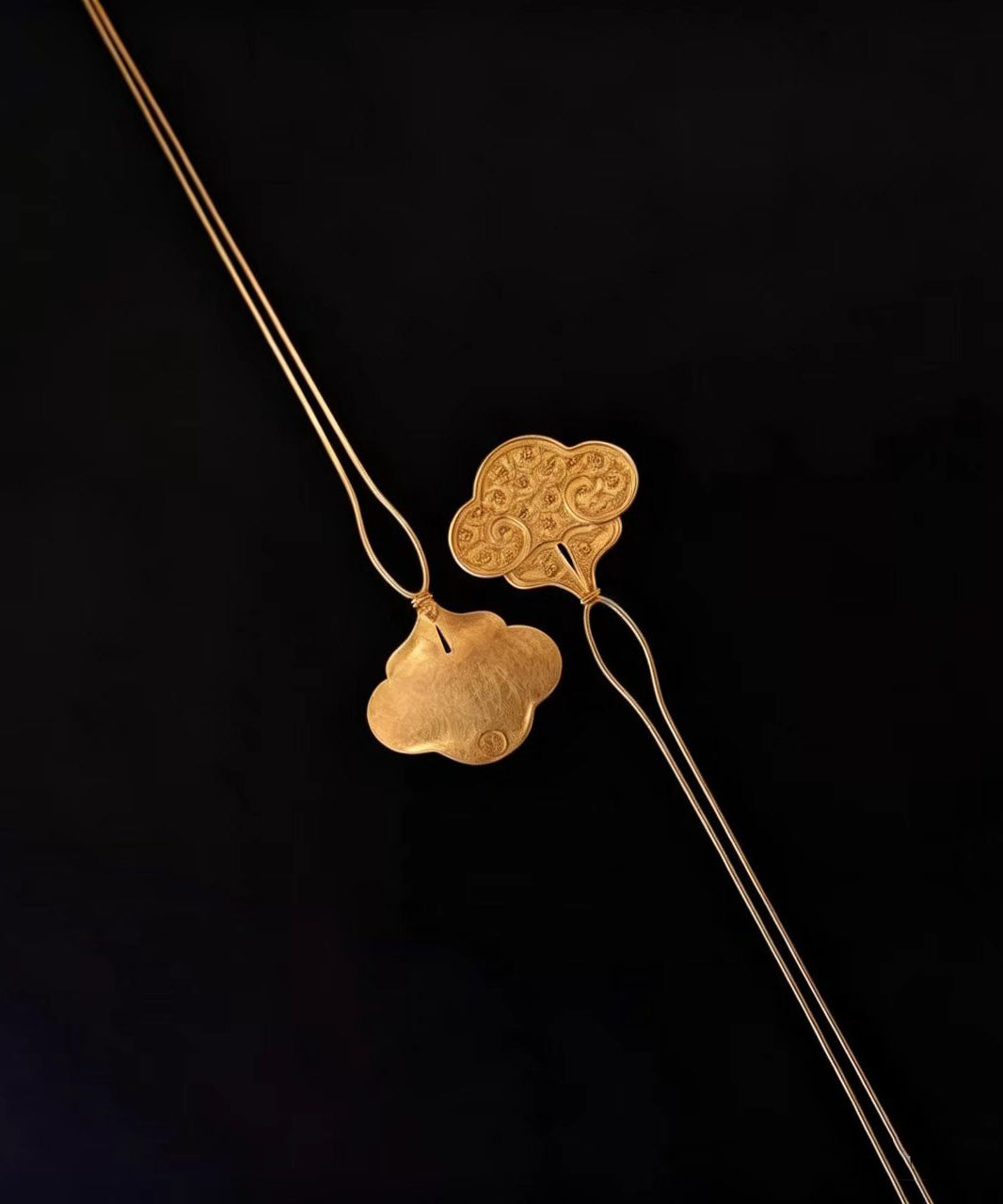 Chinese Style Gold Alloy Ruyi Pattern Hairpin