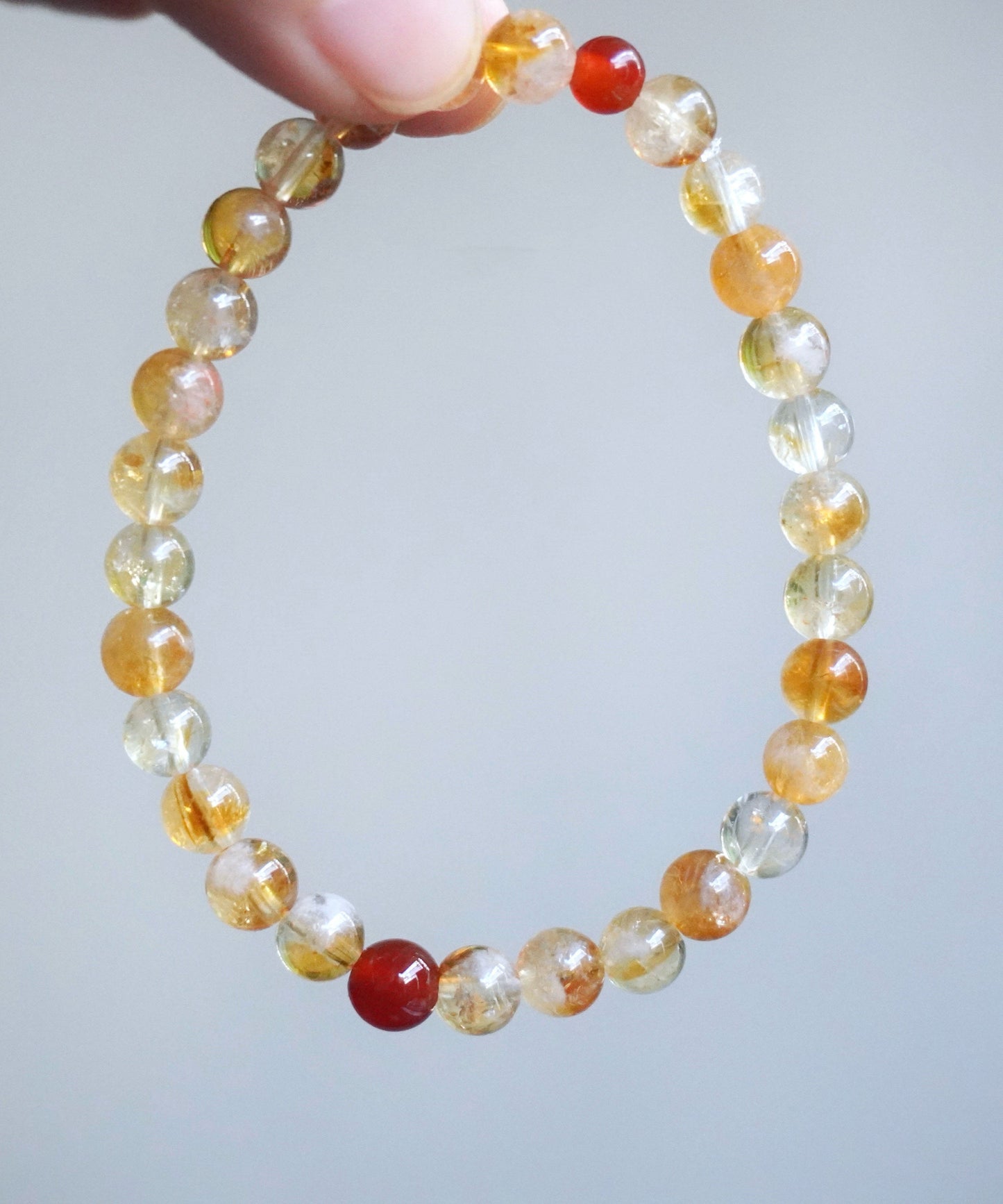 Chinese Style Natural Yellow Crystal Bracelet