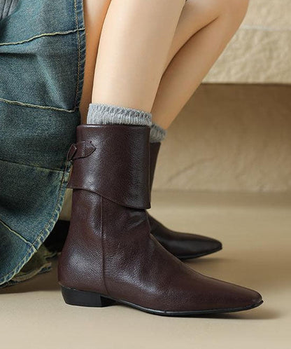 Chocolate Boots Sheepskin Chic Ankle Boots