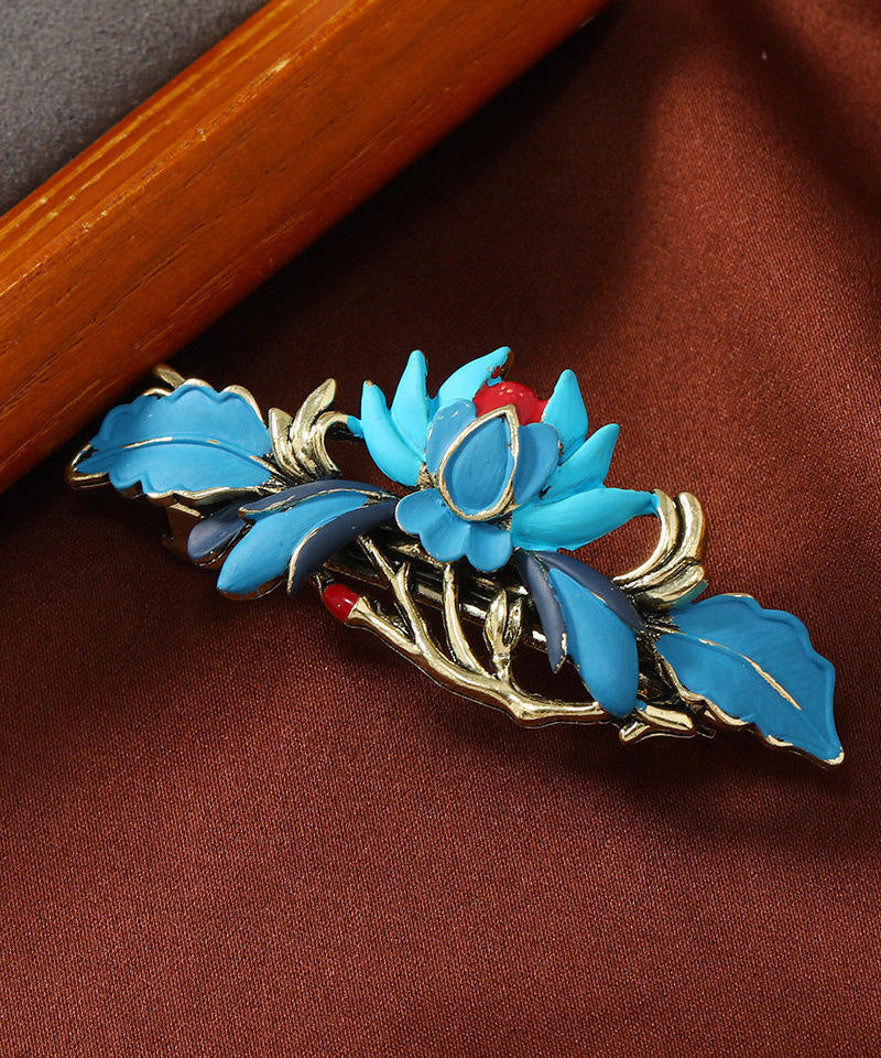 Classy Blue Pearl Tassel Alloy Pearl Oil Drop Tassel Hairpin