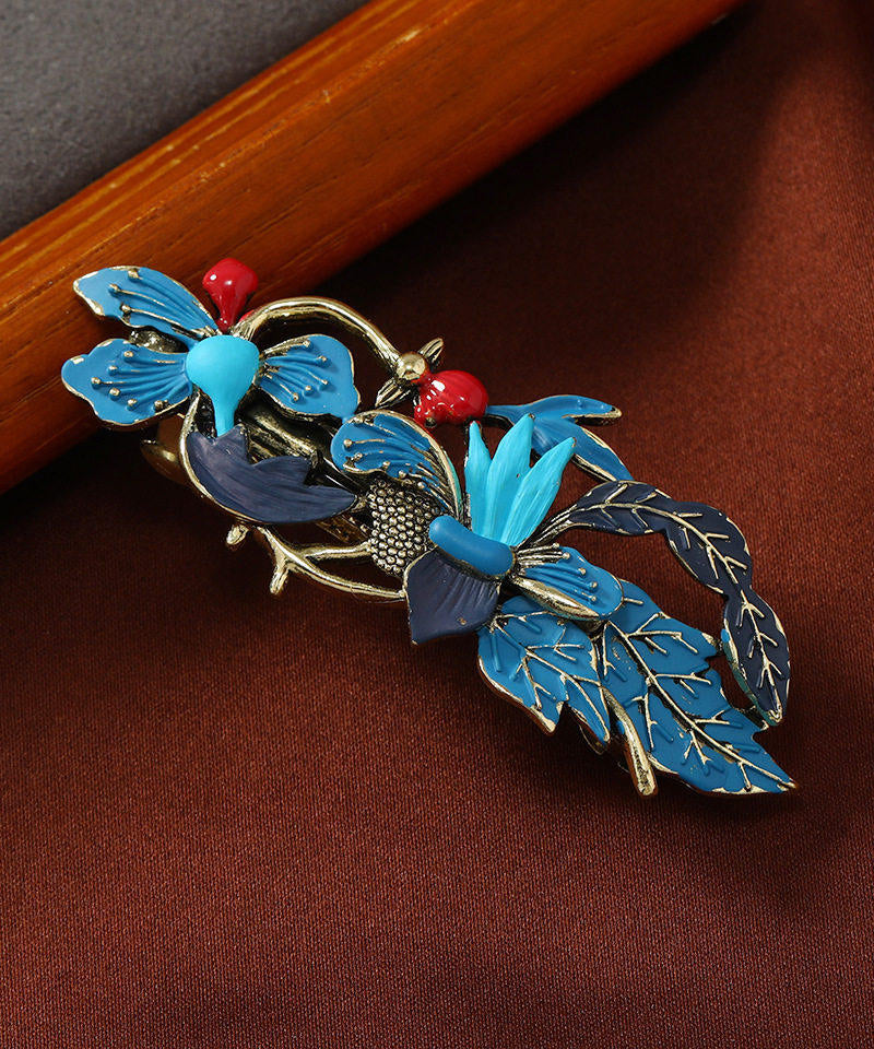 Classy Blue Pearl Tassel Alloy Pearl Oil Drop Tassel Hairpin