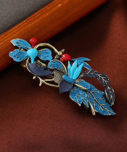 Classy Blue Pearl Tassel Alloy Pearl Oil Drop Tassel Hairpin