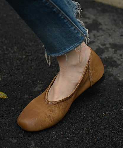 Classy Brown Flat Shoes Comfortable Flat Shoes For Women
