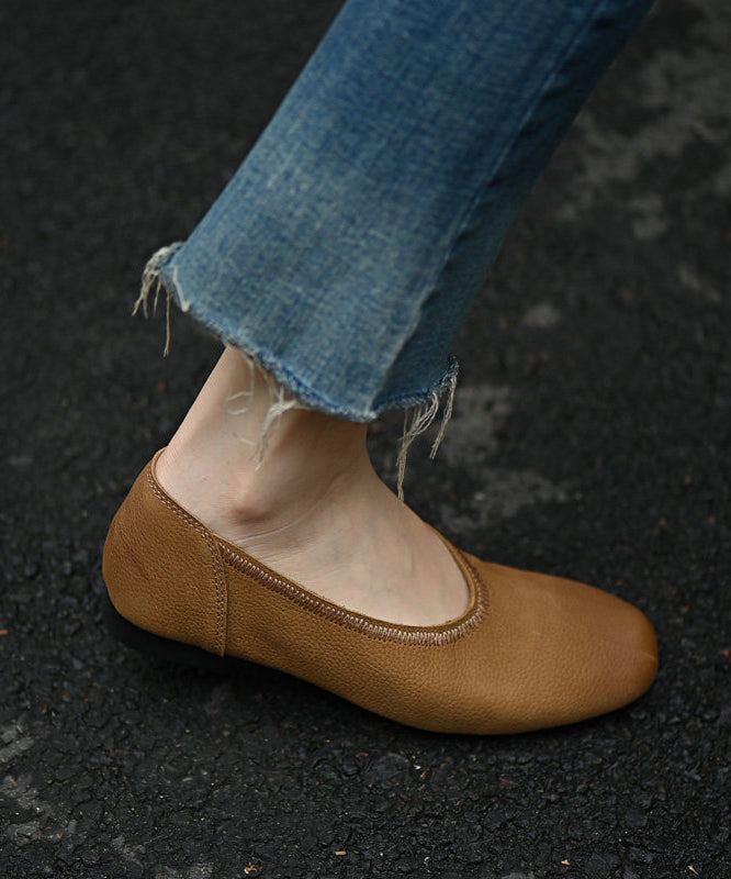 Classy Brown Flat Shoes Comfortable Flat Shoes For Women