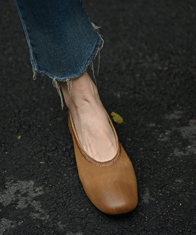 Classy Brown Flat Shoes Comfortable Flat Shoes For Women
