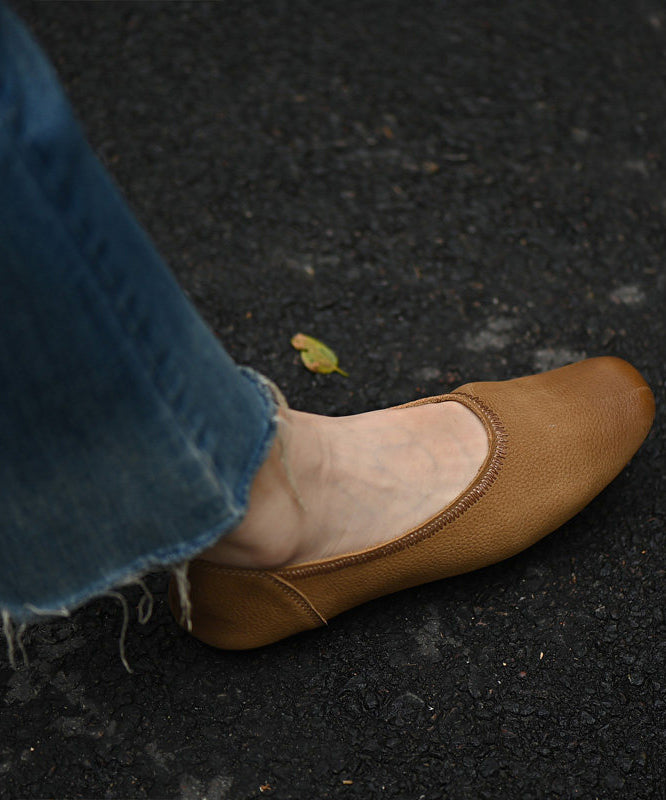 Classy Brown Flat Shoes Comfortable Flat Shoes For Women