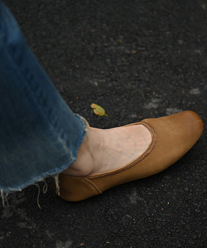 Classy Brown Flat Shoes Comfortable Flat Shoes For Women