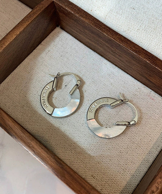 Classy Gold Copper Overgild Fritillary Bulb Hoop Earrings