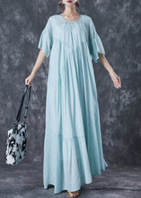 Load image into Gallery viewer, Classy Light Green Oversized Exra Large Hem Cotton Dress Summer