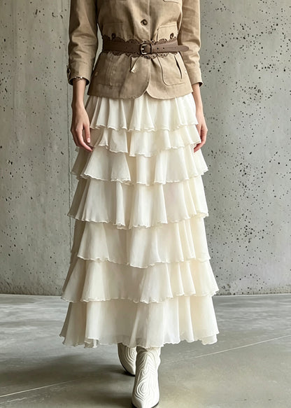 Classy Pockets Patchwork Coats And Maxi Skirts Two Piece Set Long Sleeve