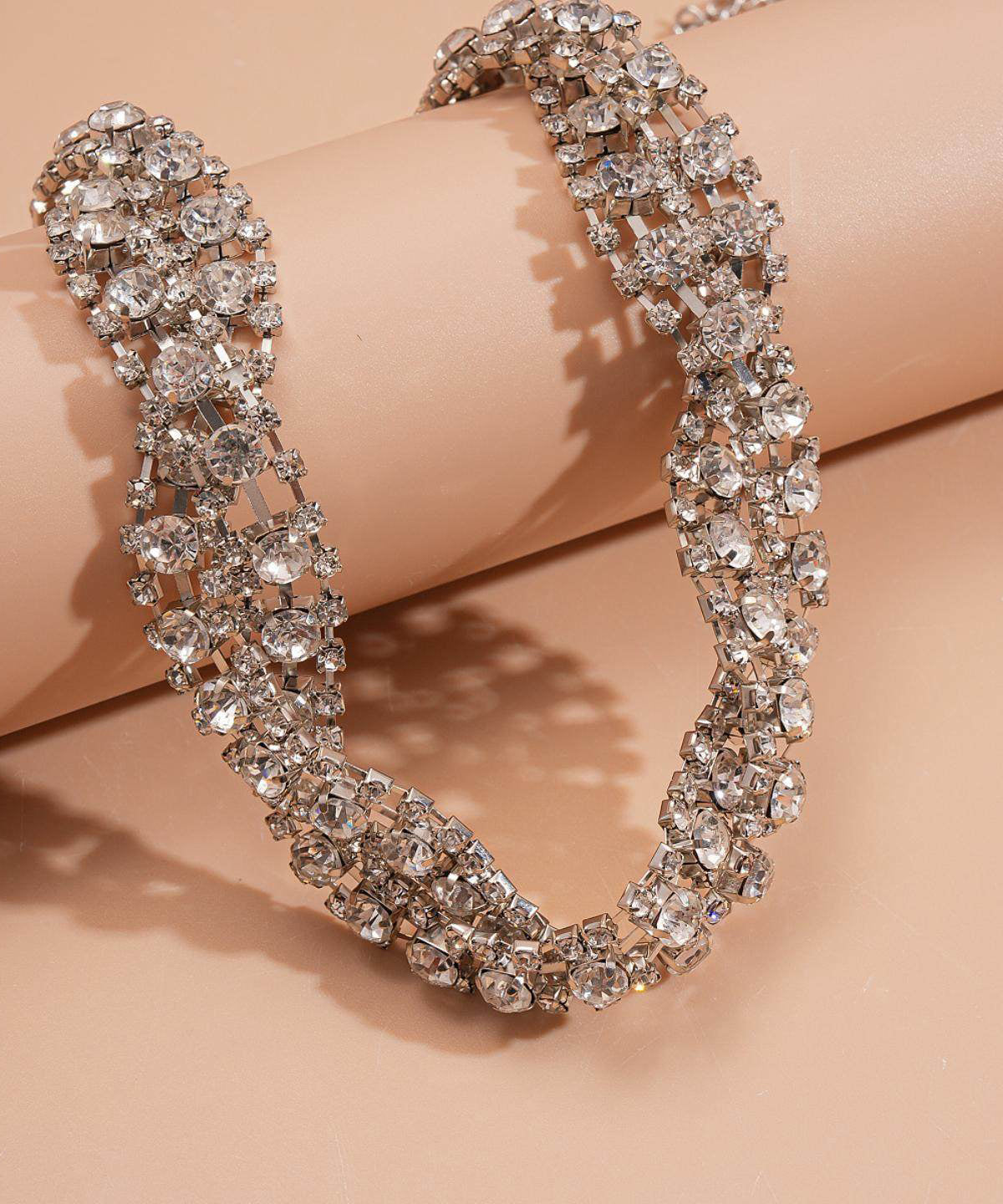 Classy White Sparkling Zircon High Quality Collar Necklace