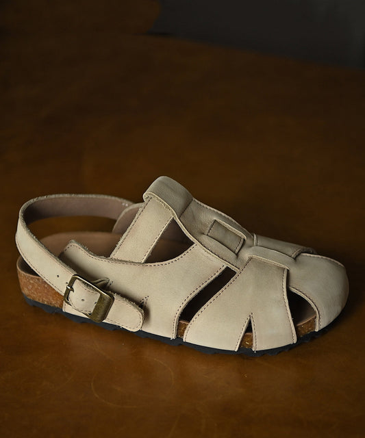 Comfortable Beige Water Sandals Hollow Out Water Sandals