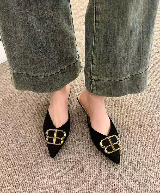 Comfortable Khaki Kitten Thong Sandals