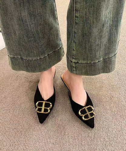 Comfortable Khaki Kitten Thong Sandals