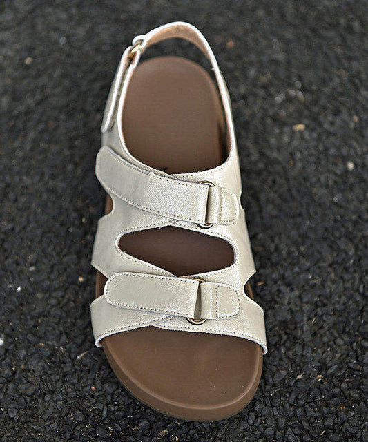 Comfortable White Sandals Hollow Out Sandals