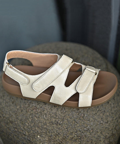 Comfortable White Sandals Hollow Out Sandals