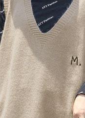 Comfy khaki Sweater knit top pattern Vintage sleeveless Big fall knit dress - SooLinen