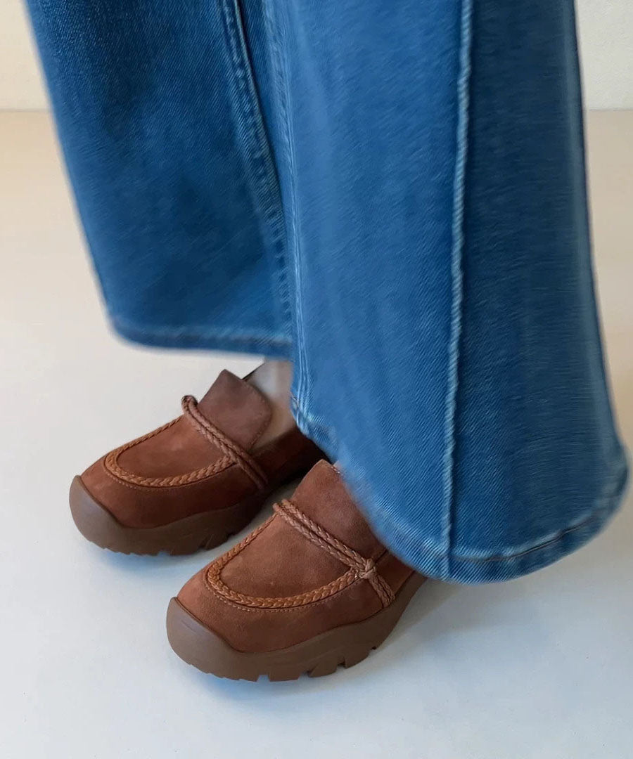 Cowhide Leather Loafers For Women Loafers For Women
