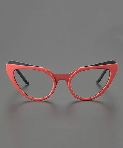 Cute Yellow PC Light Blocking Cat Eye Full Frame Reading Glasses