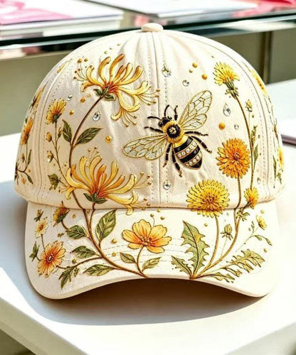 DIY Bee Honey Picking Theme Cotton Baseball Cap Hat