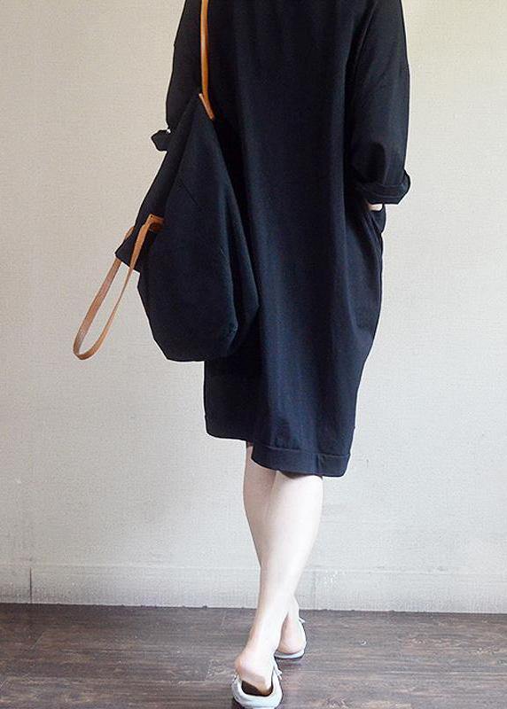 DIY Cotton Metropolitan Museum Fashion Round Neck Casual Printed Cotton Dress - SooLinen