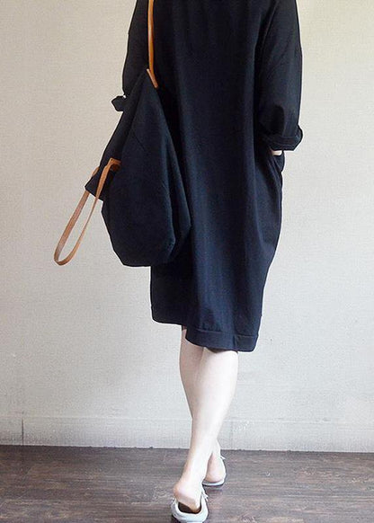 DIY Cotton Metropolitan Museum Fashion Round Neck Casual Printed Cotton Dress - SooLinen