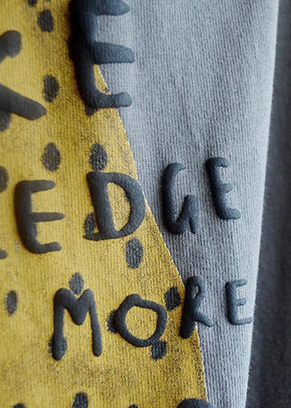 DIY Cotton Metropolitan Museum Fashion Round Neck Casual Printed Cotton Dress - SooLinen