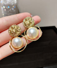 Load image into Gallery viewer, DIY Gold Sterling Silver Alloy Pearl Stud Earrings