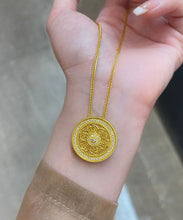 Load image into Gallery viewer, DIY Gold Sterling Silver Overgild Zircon Round Pendant Necklace