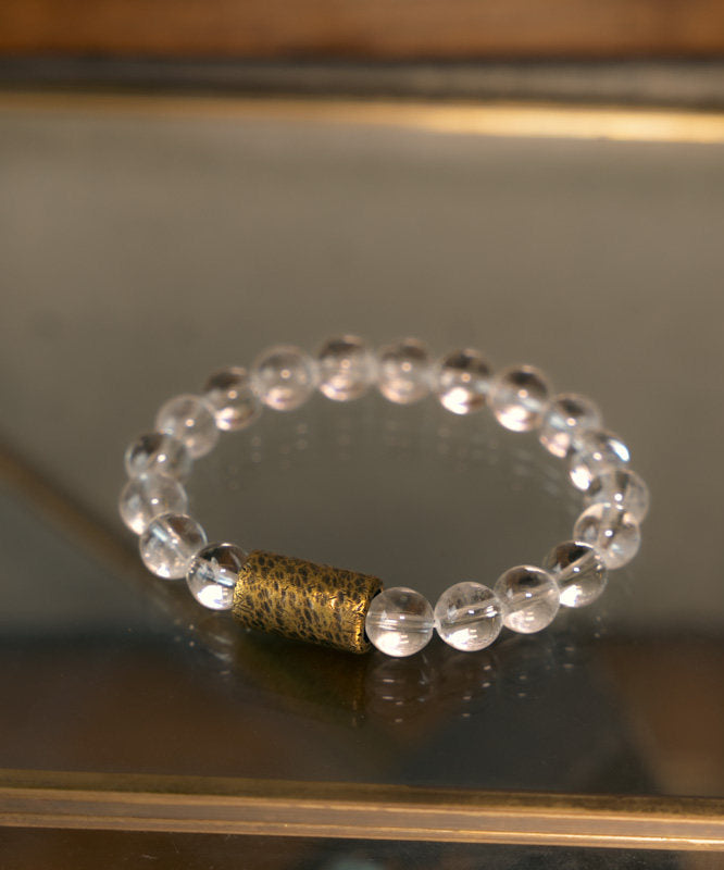 DIY White Alloy Crystal Unisex Chain Bracelet