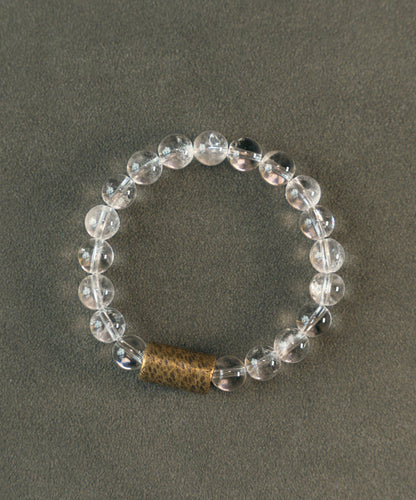 DIY White Alloy Crystal Unisex Chain Bracelet