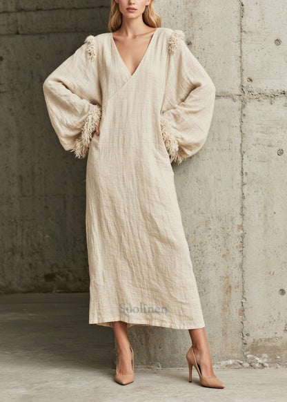 DIY White Oversized Patchwork Faux Fur Dresses Fall