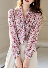 Load image into Gallery viewer, DIY Yellow V Neck Print Chiffon Top Fall