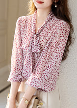 Load image into Gallery viewer, DIY Yellow V Neck Print Chiffon Top Fall