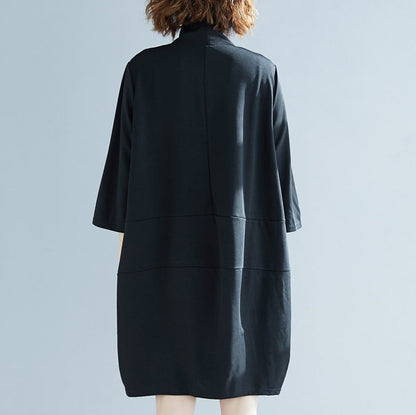 DIY black Cotton Tunics Fine Fashion Ideas bracelet sleeved daily high neck Dresses